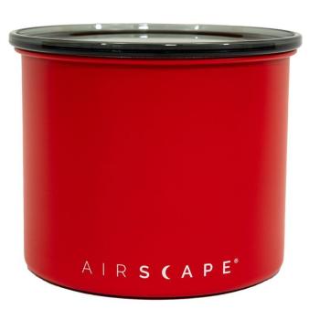 Preview: Airscape Kaffeebox Edelstahl Matte Red 250g