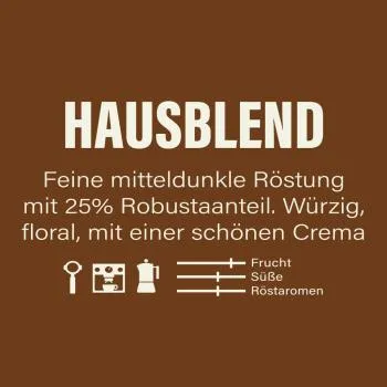 Etikett Espresso Hausblend