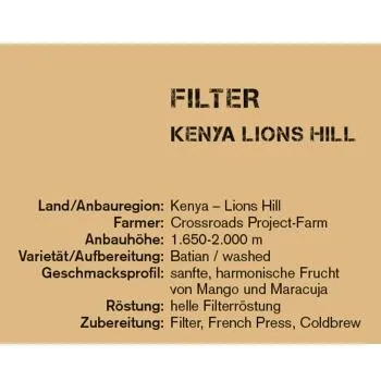 moxxa Stückgut Edition Kenya Lions Hill