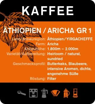 Moxxa Exklusiv Edition Kaffee Äthiopien Archia