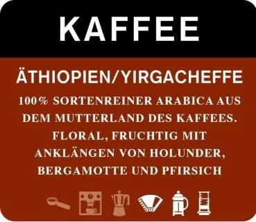 Moxxa Kaffee Äthiopien Yirgacheffe