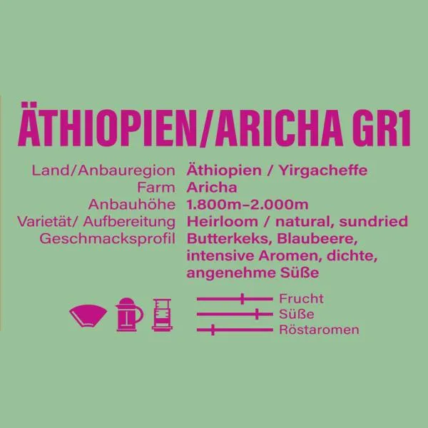 Moxxa Exklusiv Edition Kaffee Äthiopien Archia