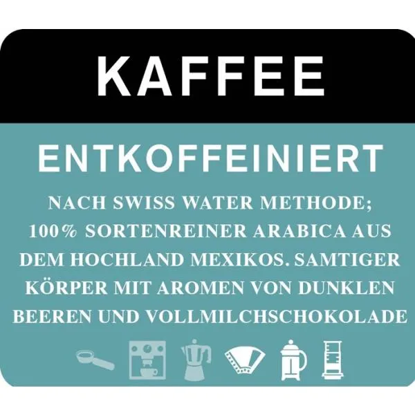BIO KAFFEE DECAF - 4x 250g