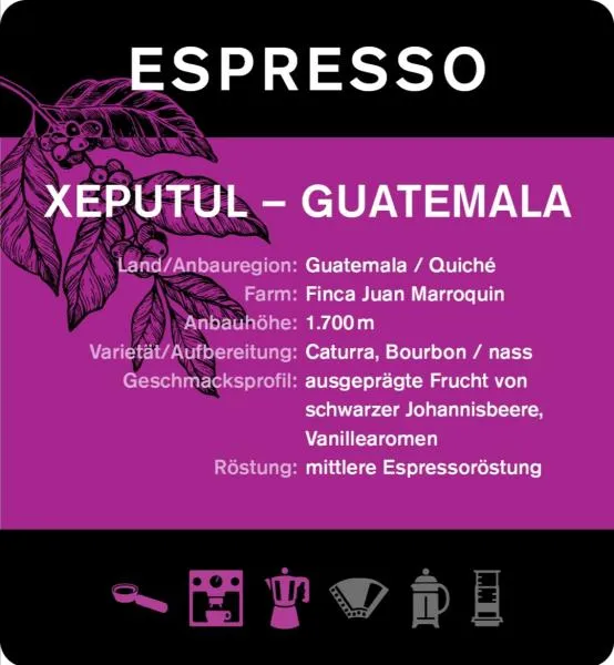 moxxa Exklusiv Edition Espresso Xeputul Guatemala